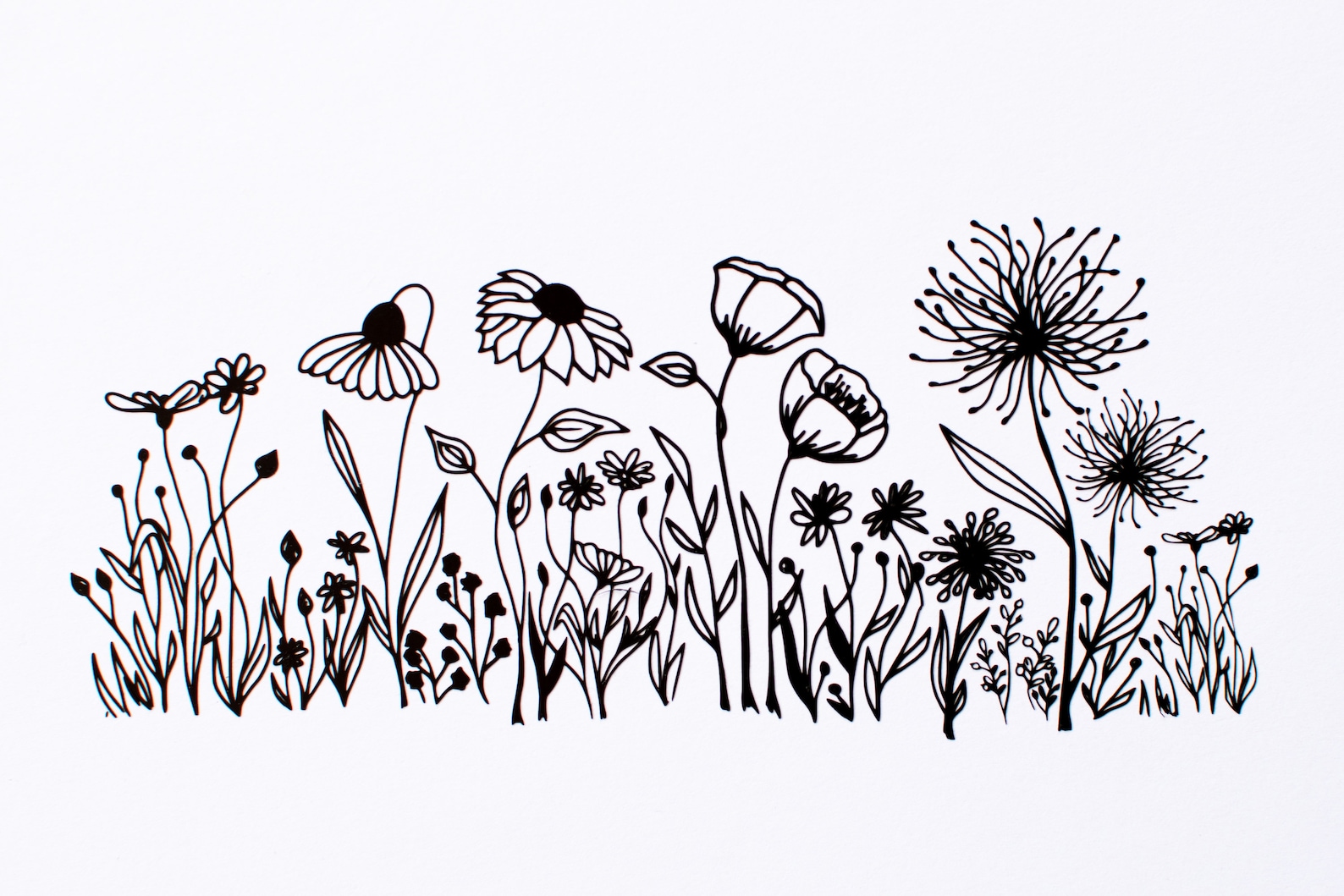 Plotterdatei Blumenwiese | Etsy