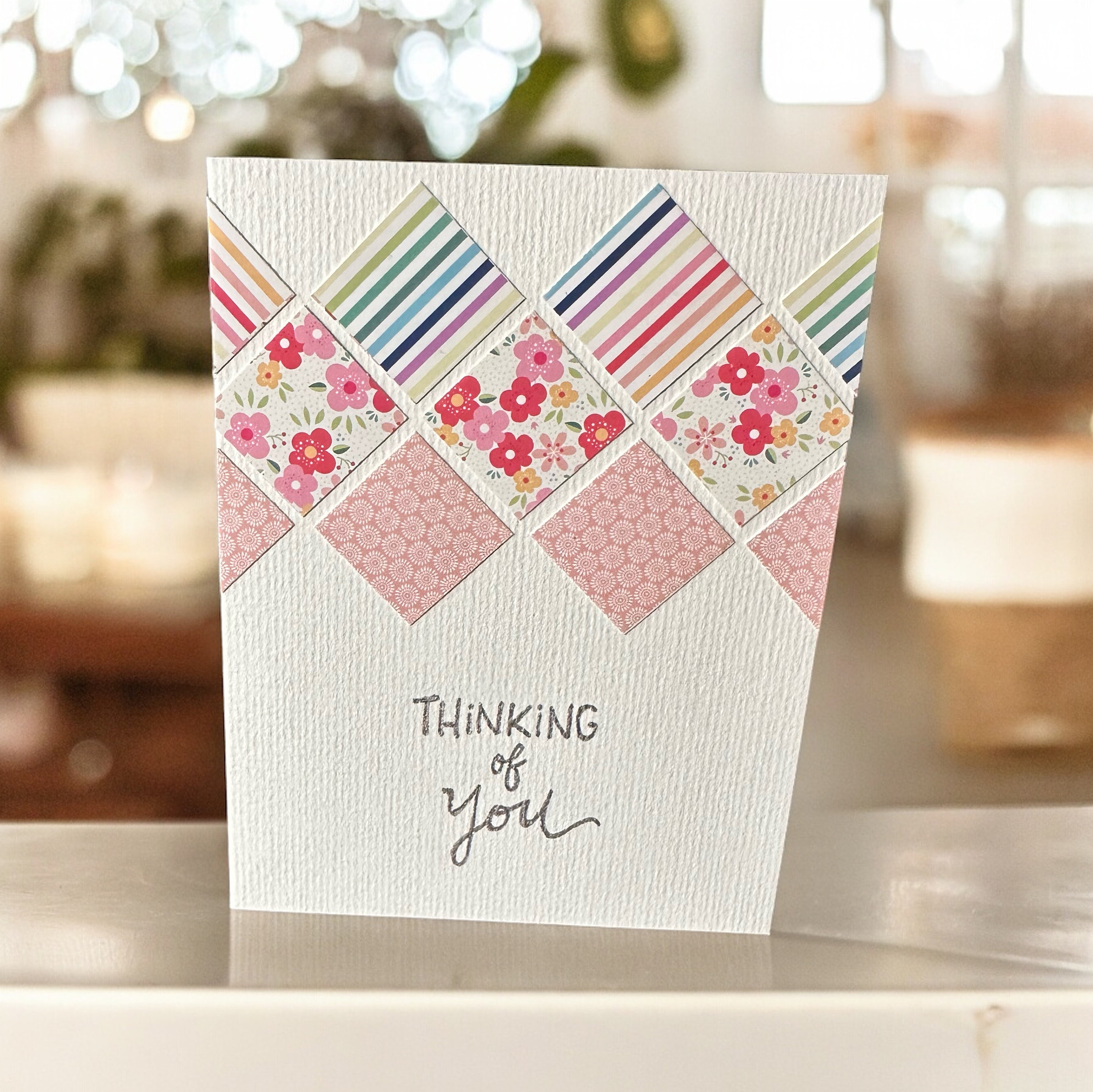 Thinking of You Greeting Card Handmade Greeting Card Hand Lettering ...