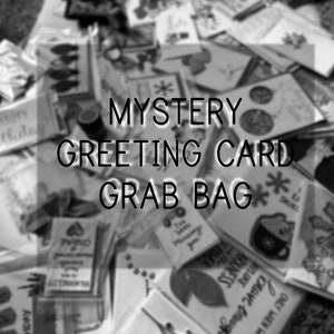 Tajemnicze ręcznie robione kartki okolicznościowe Grab Bag | Zestaw 3 losowych kartek | Niespodziewany tajemniczy prezent | Personalizacja / Dostosowywanie | DARMOWA WYSYŁKA