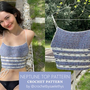Neptune Top - Crochet Pattern - Custom Pattern
