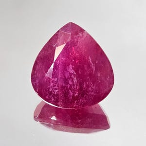 17.75 Cts Certified Natural Red Ruby Heart Cut Loose Gemstone