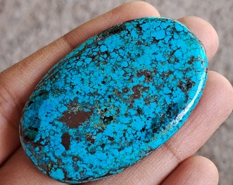 Natural Tibbati Turquoise Cabochon 65 Ct Polished Turquoise Pendant Size Loose Gemstone For Jewelry Making Valentine Day Sale RO318