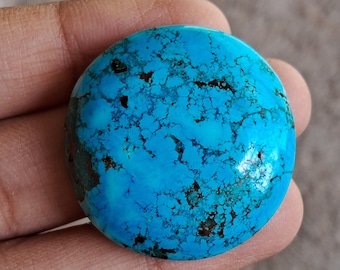 Natural Tibbati Turquoise Cabochon 66 Ct Polished Turquoise Pendant Size Loose Gemstone For Jewelry Making Valentine Day Sale RO323