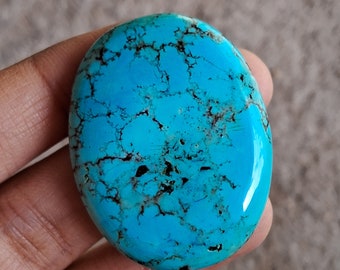 Natural Tibbati Turquoise Cabochon 100 Ct Polished Turquoise Pendant Size Loose Gemstone For Jewelry Making Valentine Day Sale RO317