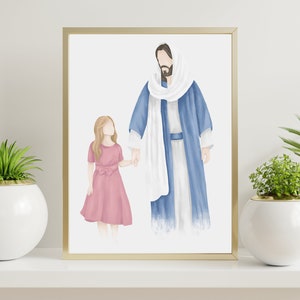 I am a Child of God | LDS Baptism | I Walk By Faith | Lds Baptism Gift | Jesus Painting | LDS art | CTR | Lds | Mormon | Mormon Art