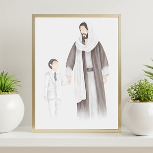 I am a Child of God | LDS Baptism | I Walk By Faith | Lds Baptism Gift | Jesus Painting | LDS art | CTR | Lds | Mormon | Mormon Art