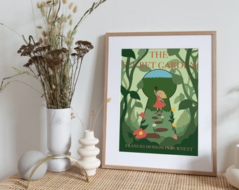 Printable ‘The Secret Garden’ Poster, Book Wall Art Prints, Last Minute Gifts For Book Lover, Home Study Decor, Nursery Decor