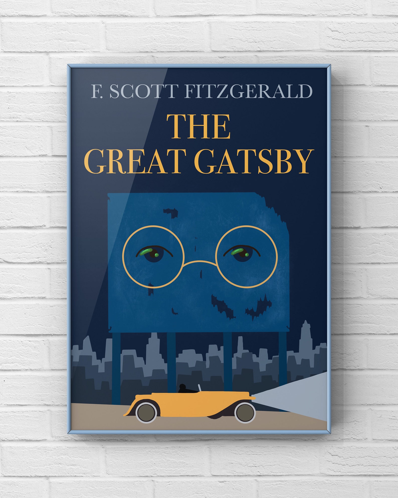 Printable the Great Gatsby Poster Print Fitzgerald Wall Art Etsy