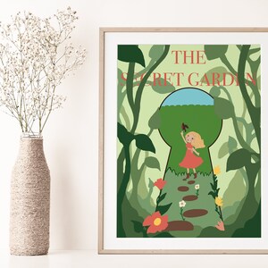 Printable the Secret Garden Poster, Book Wall Art Prints, Last Minute ...