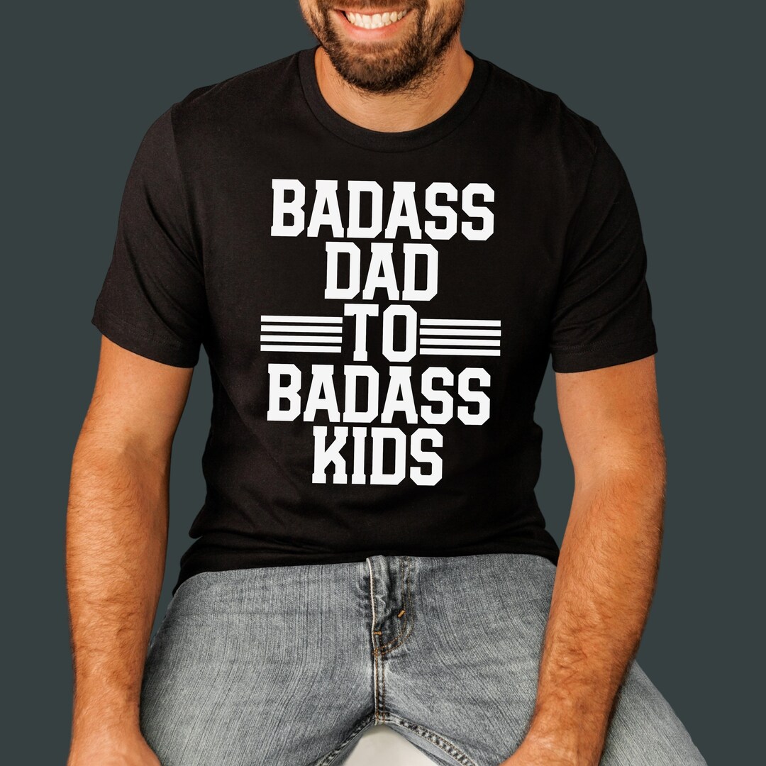 Badass Dad With Badass Kids Step Father Sports Fan - Etsy