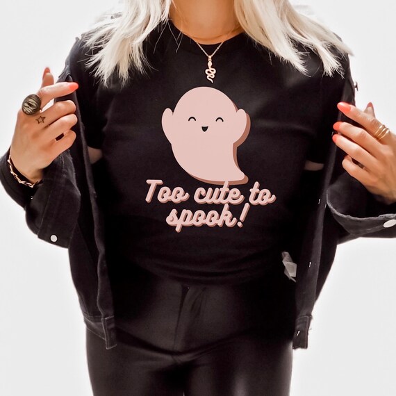 Ghost Shirt, Funny Ghost Shirt, Ghost Halloween Shirt, Halloween Gift, Spooky Shirt, Ghost T-Shirt, Ghost Tee, Too Cute To Spook