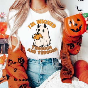 Spooky Ghost Shirt, Cute Halloween T-Shirt, Cute Ghost Shirt, Vintage Ghost Shirt, Boho Halloween Tee, Spooky Season TShirt