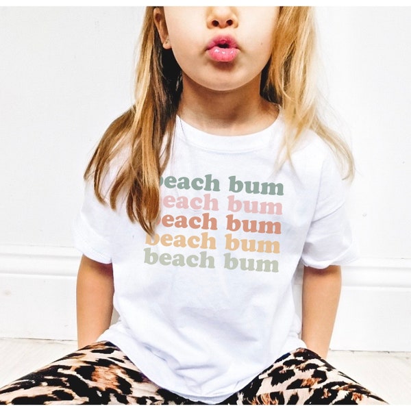Beach Bum Tshirt, Toddler. Tshirt, Shirt, Summer Vacation, Kids Shirt, Summer Outfits, Matching Family Vacation Shirts, Beach Shirt, Toddler