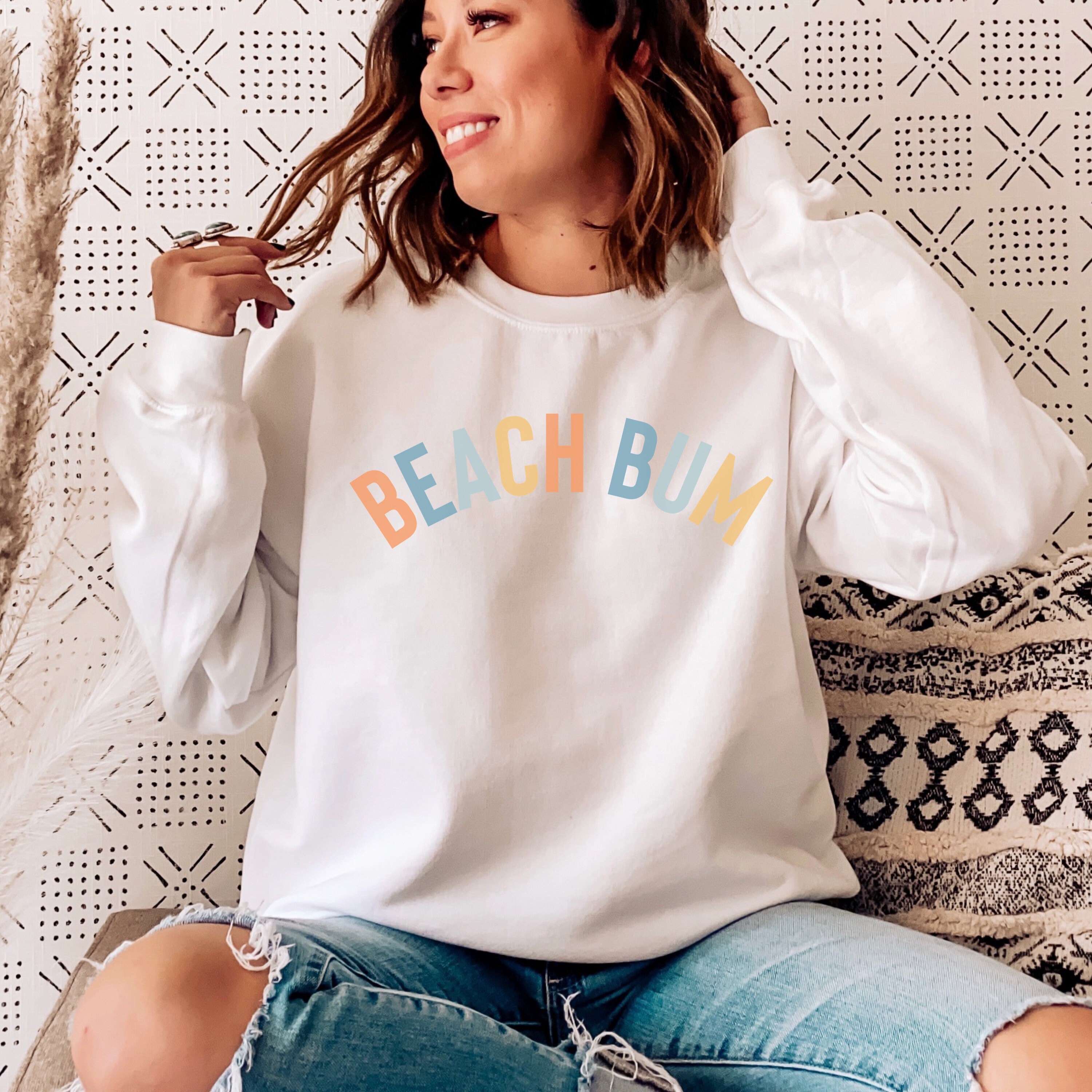 Beach Bum Sweatshirt Gift for beach lover Beach Hoodie | Etsy