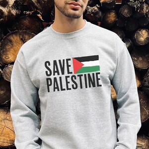 Save Palestine Sweatshirt, Palästina Flagge Sweatshirt, Free Palestine, Palästinenser, PLM, Frieden, Freiheit, Unterstützung Palästina, Menschenrechte Gaza