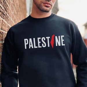 Palästina Sweatshirt, Palästina Karte Sweatshirt, freies Palästina, Palästinenser, PLM, Frieden, Freiheit, Gaza, Unterstützung Palästina, Menschenrechte