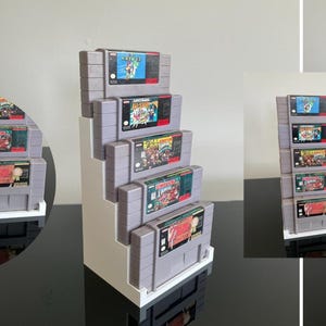5 Slot | Super Nintendo (SNES) Game Cartridge Stand | Nintendo | Display