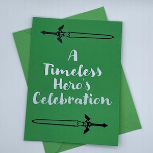 Legend of Zelda Birthday Card | Celebration