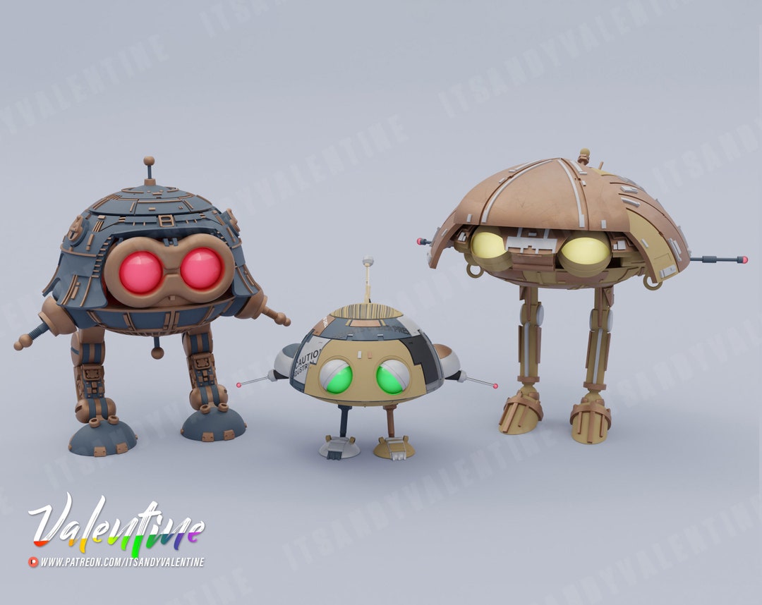Flotsam, Jetsam, and Wheems Batteries Not Included 3D Printing Files Etsy UK