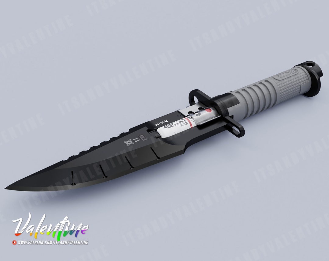Neurotoxin Combat Knife Cyberpunk 2077 3D Printing Files Etsy