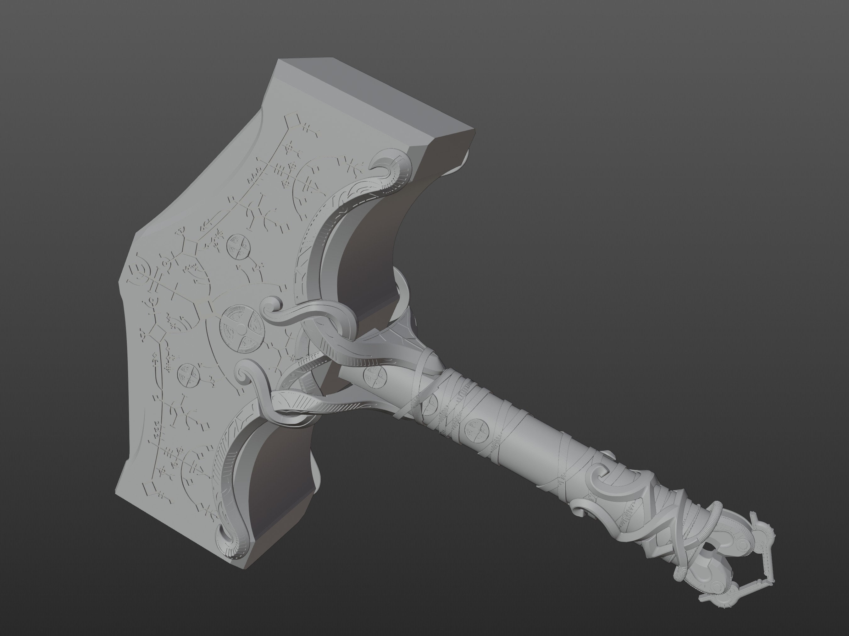 3D file God of War Thor's Hammer Digital STL/3MF 3D Printing File for  Cosplay LED COMPATIBLE 🔨・Design to download and 3D print・Cults