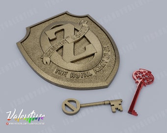 Royal Army of Oz badge and keys - Return to Oz (3D Printing Files)