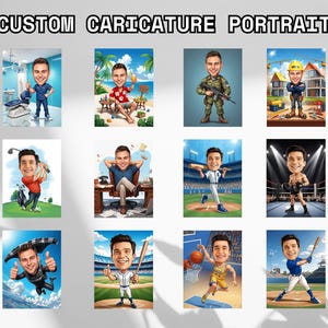 Personalized  Custom Couple Caricature from Photo, Wedding Caricature, Funny Couple Caricature, Family Portrait Gift