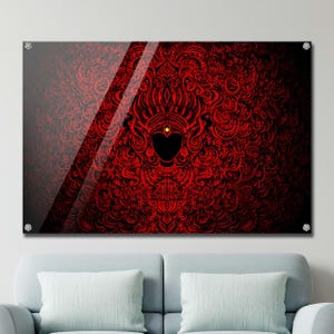 Goddess Durga Painting - Digitally Created Goddess Durga Painting on HQ Acrylic - Hindu Mythology Artwork