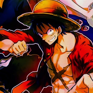 One Piece Pirates Painting on Framed Canvas