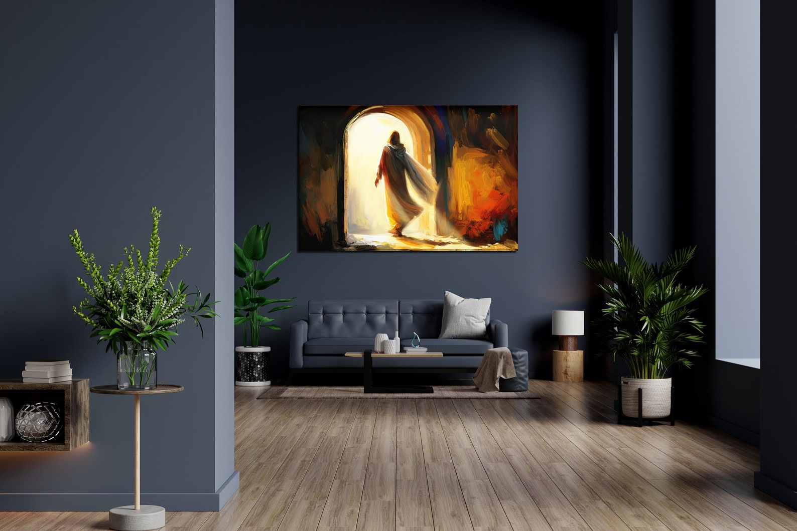 Jesus Christ Resurrection Painting – Digital Acrylic Canvas Art - Etsy
