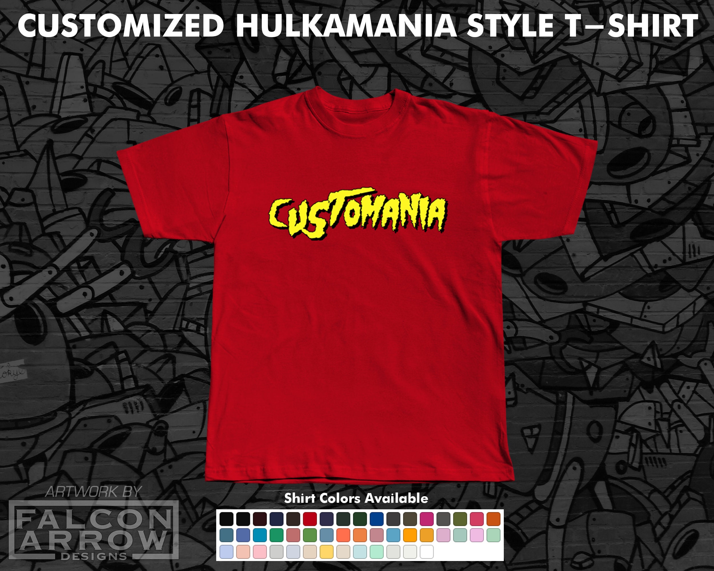 CUSTOMIZED Hulkamania Style T-shirt Pro 