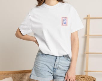 Retro Sardine Can T-Shirt, Coastal Aesthetic Shirt Oversized, Italian Summer Fisherman Aesthetic Tee, Unisex Comfort Colors Fish Print