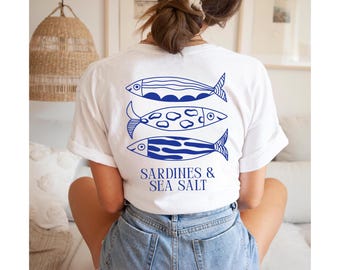 Vintage Sardine Graphic Tee: Retro Coastal Shirt