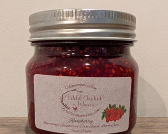 Mermelada de frambuesa casera