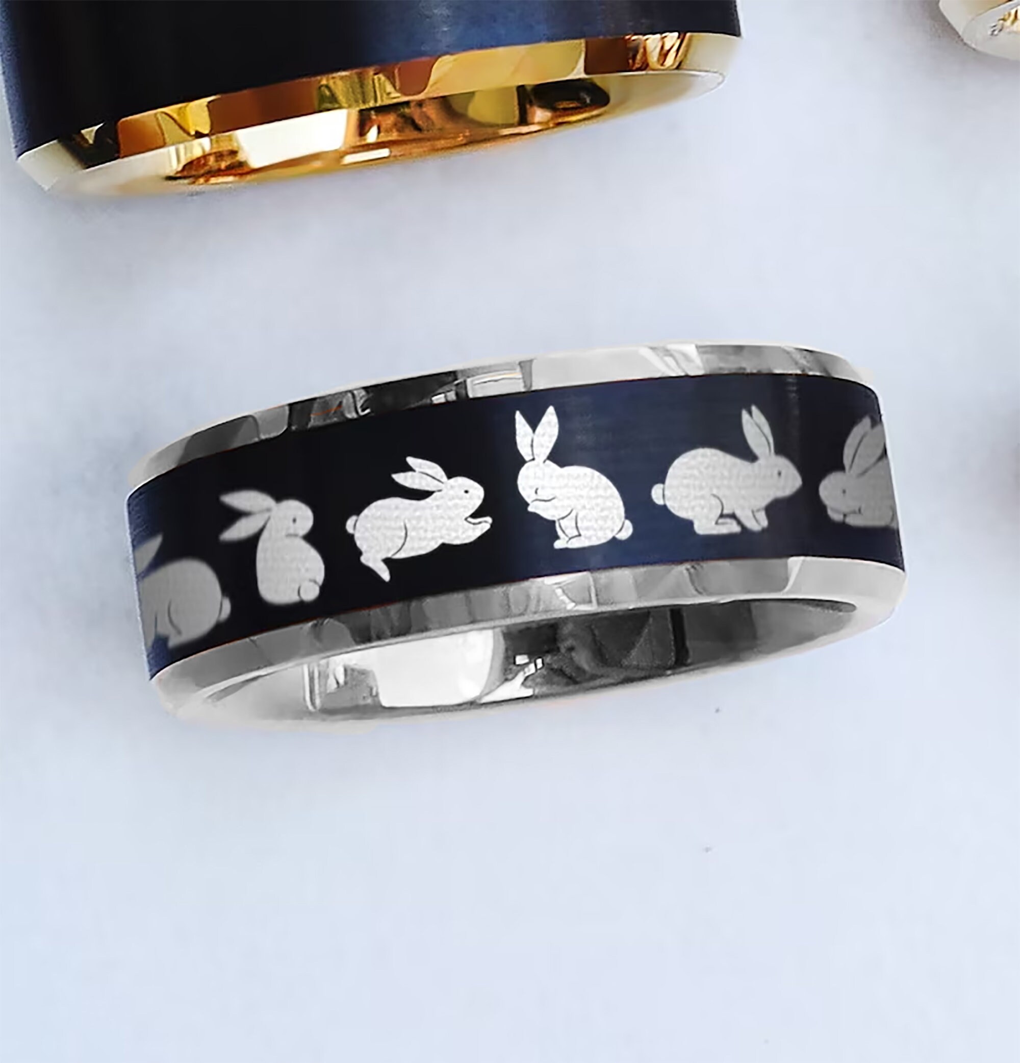 Metal Rabbit Chinese Ring Engraved Rabbit Ring, Bunny Ring, Bunny Jewelry, Rabbit Jewelry, Bunny ...