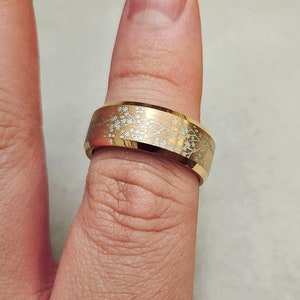 Engraved Japanese Maple Tree Ring, Maple Tree Wedding Ring ,maple Tree ...