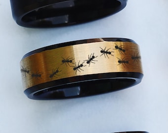 刻印入りアリリング · 14Kゴールドアリシグネットリング · 昆虫リング