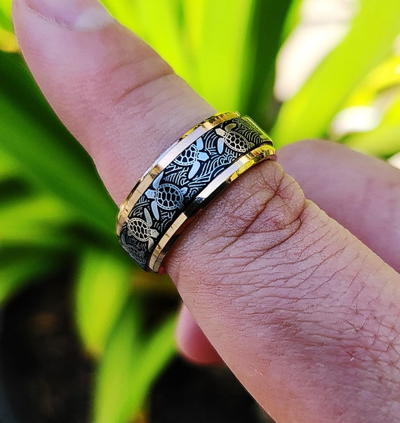 Sea turtle cheap wedding ring