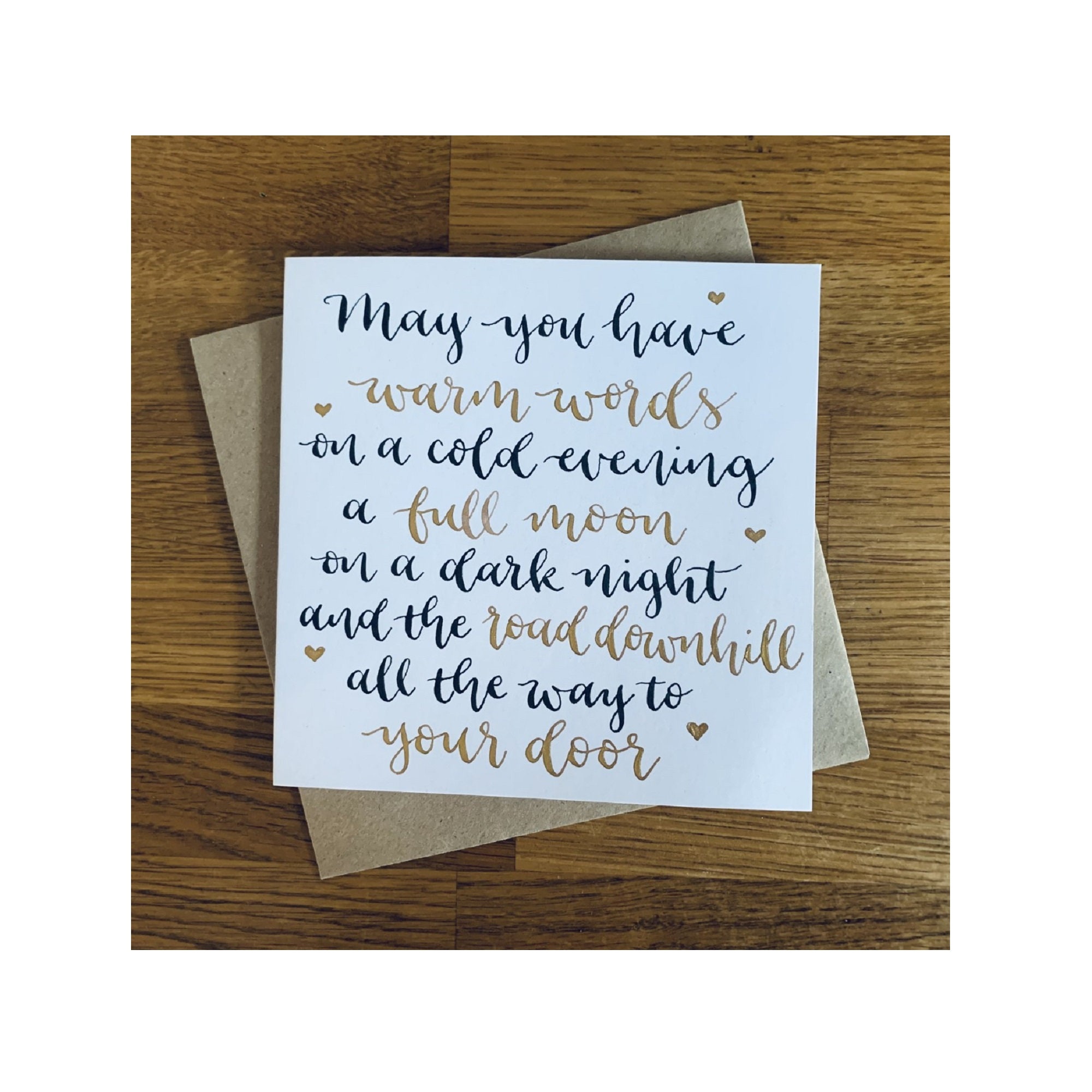 May You Have Warm Words On A Cold Evening irish Proverb Etsy Ireland