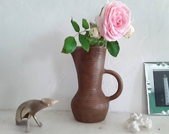 Vintage stoneware pitcher