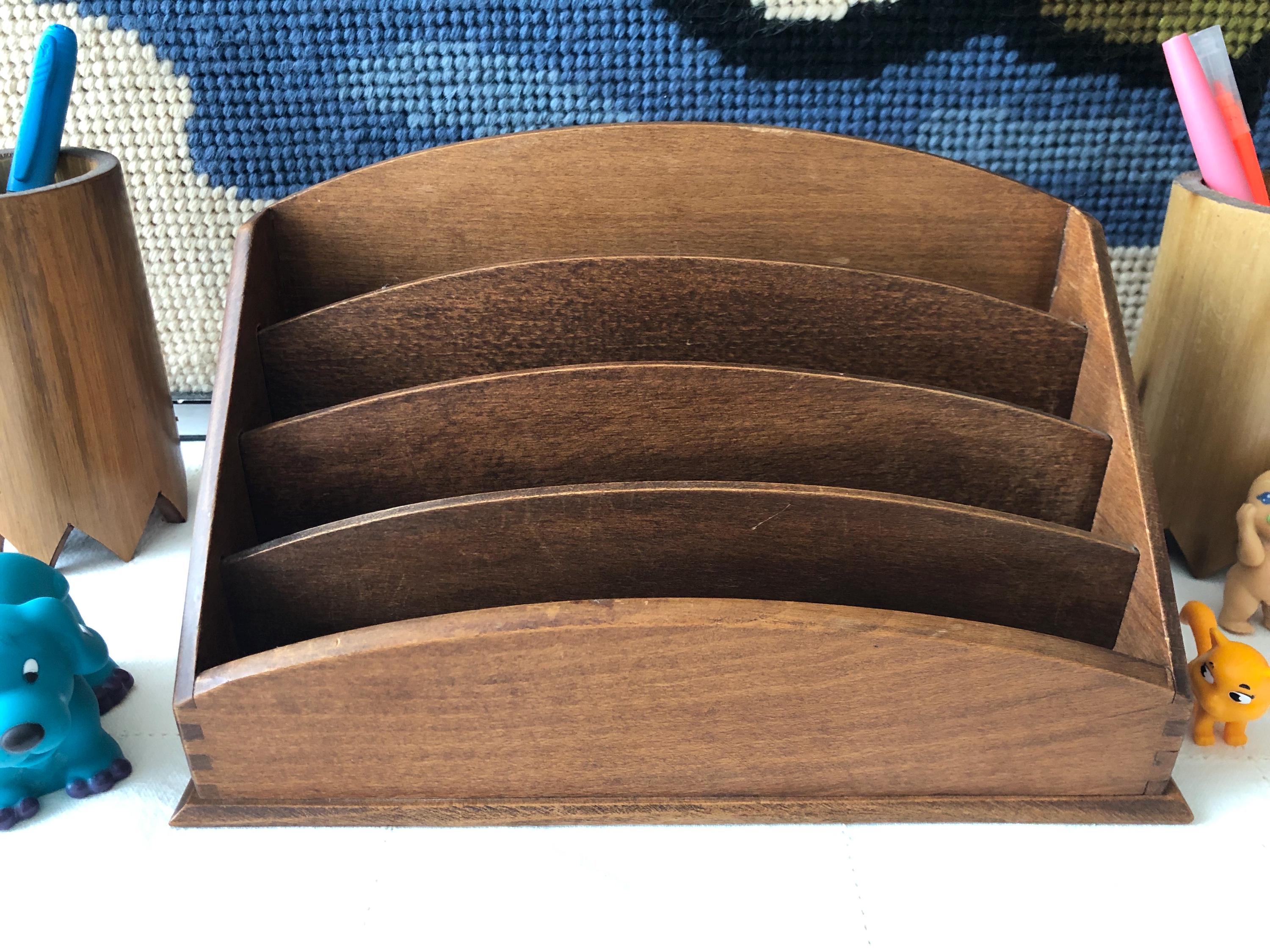 Antique Wooden Letter Rack - Etsy Australia