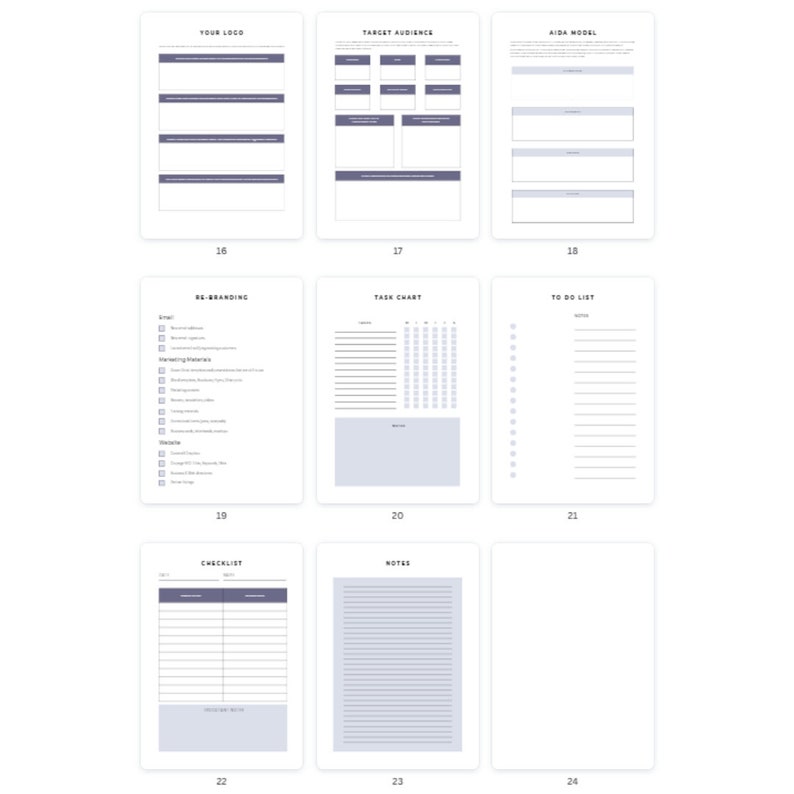 Branding Planner 2024 Printable PDF A4 Size Resellable PLR image 4