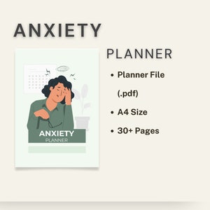Anxiety Planner 2024 Printable PDF A4 Size Resellable PLR image 6