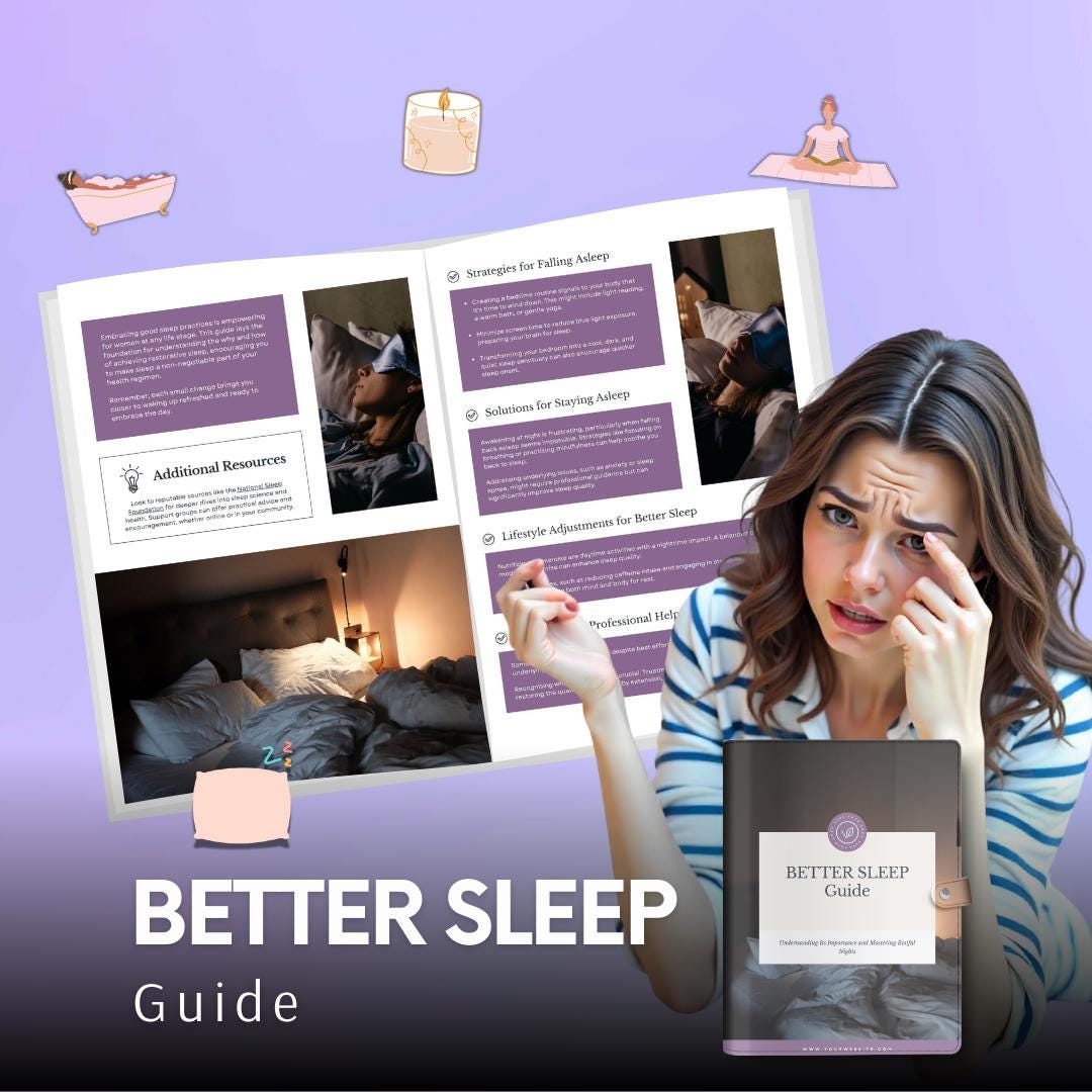 Better Sleep Guide - Canva Template - Etsy