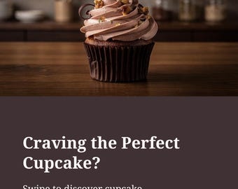 Cupcake Canva Template = Social Media Promotion - Instagram - Linkedin - Pinterest - Whatsapp Status - Threads Youtube Carousel  - WYSIWYG