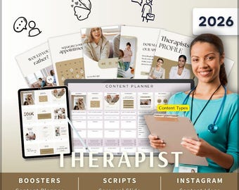 Therapist Instagram Kit 7in1 Bundle Canva Template-Content Planner-Caption-Reels-Insta Story-Carousel -DM Manychat Therapy Clinic