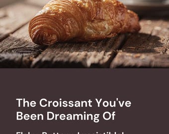 Croissant Canva Template = Social Media Promotion - Instagram - Linkedin - Pinterest - Whatsapp Status - Threads Youtube Carousel  - WYSIWYG