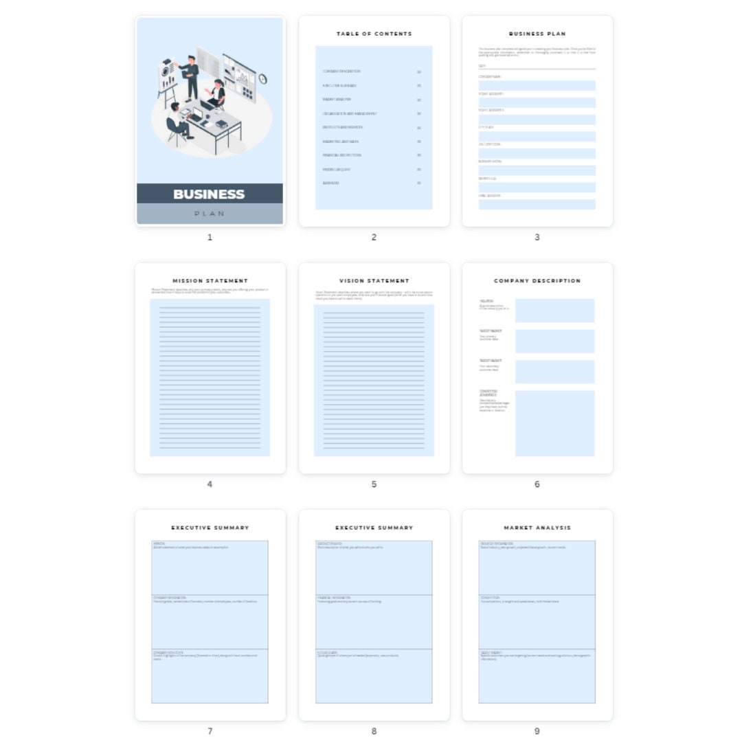 Business Plan 2024 Printable PDF A4 Size Resellable PLR - Etsy
