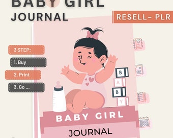 Baby Girl Journal 2024 - Printable PDF | A4 Size | Resellable PLR