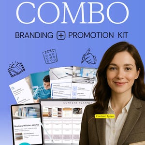 Kit de Instagram para autores (paquete 7 en 1): plantilla de Canva, planificador de contenido, texto para publicaciones, reels, historias de Instagram, carrusel, mensajes directos, ebook de Manychat, herramienta para escritores.